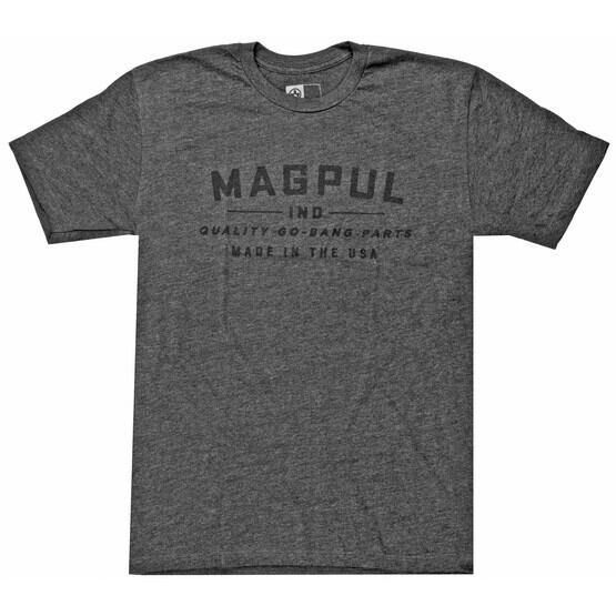 Magpul Quality Go-Bang Parts Short Sleeve T-Shirt in Charcoal Heather Grey